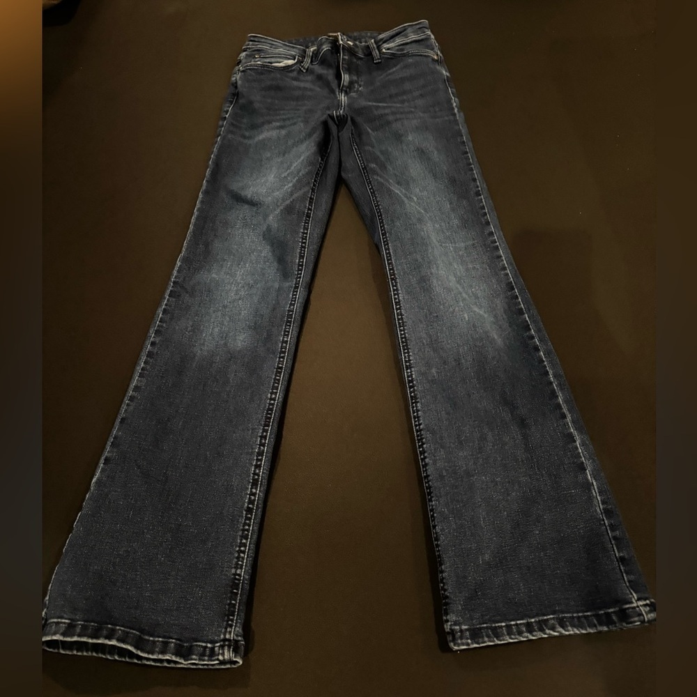 Simply Vera Vera Wang Dark Wash Flare Jeans Size 27 4R Boho